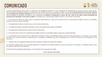 Comunicado sobre participación de funcionarios públicos en el período de la campaña electoral de cara a las elecciones 2024