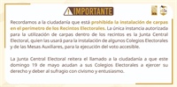 Importante: sobre instalación carpas